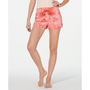 Jenni Lightweight Pajama ShortsTie Dye Red Pink Sleep Shorts